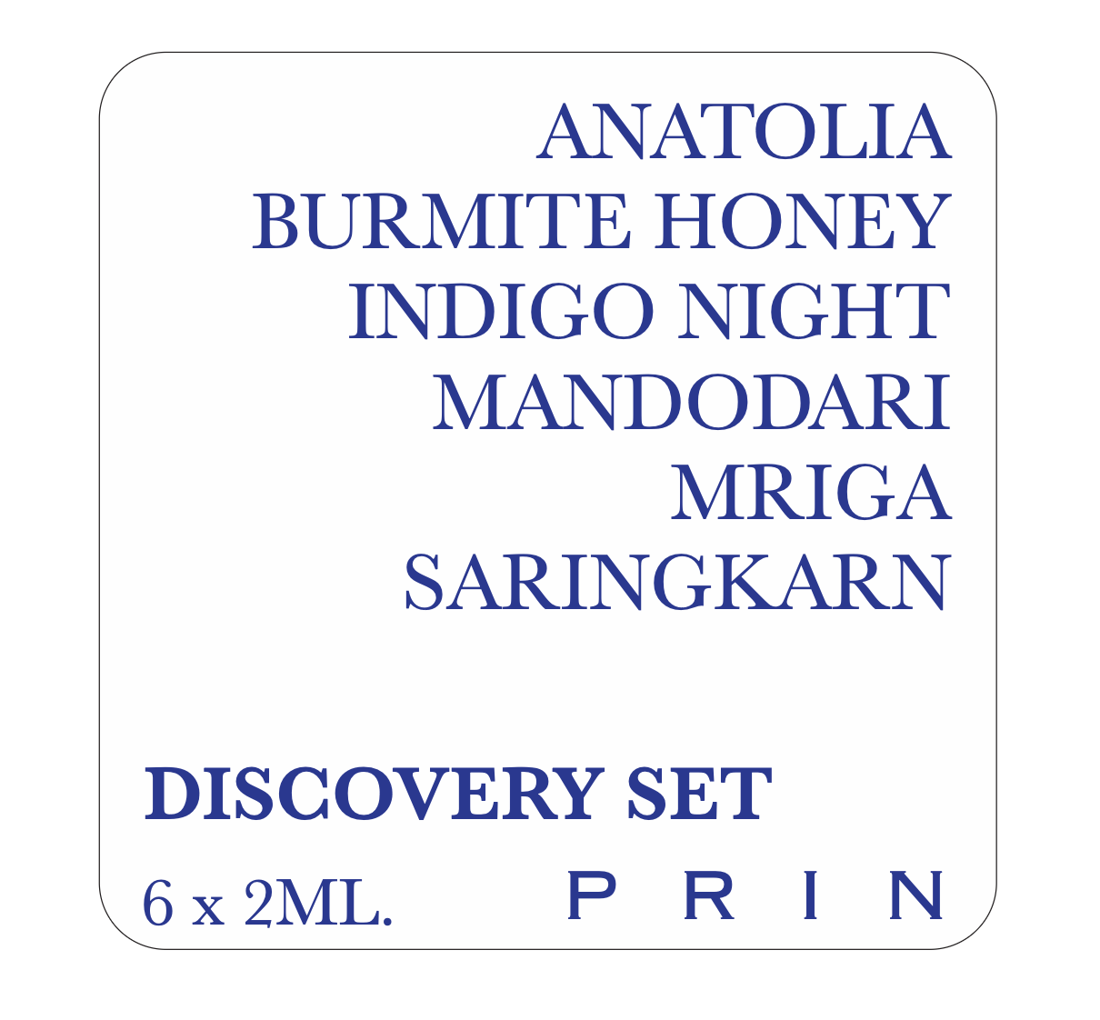 PRIN Discovery set No.1